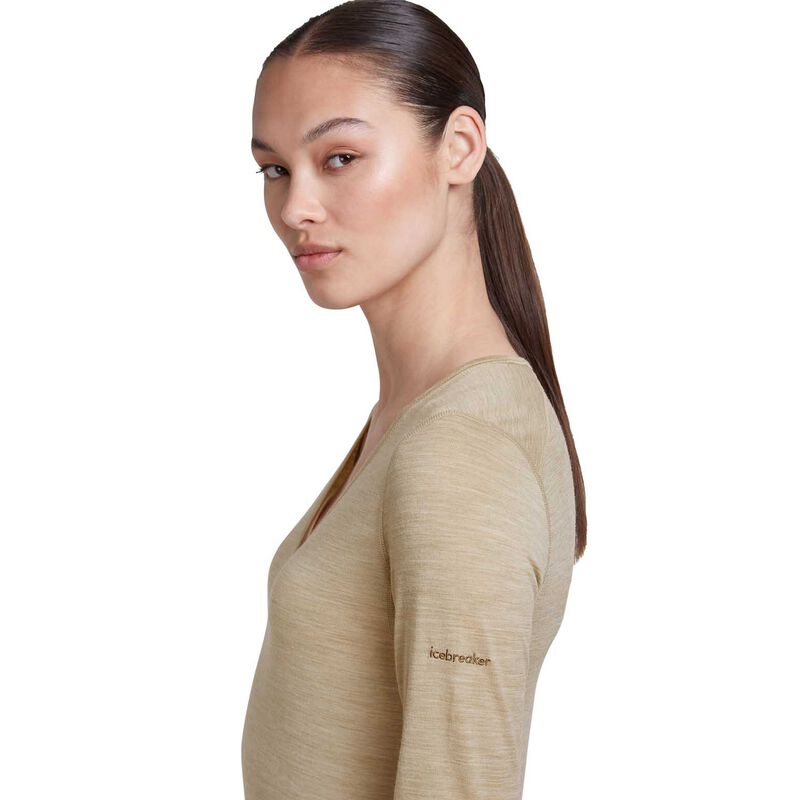 Icebreaker W Merino 200 Oasis LS V Neck image number 6